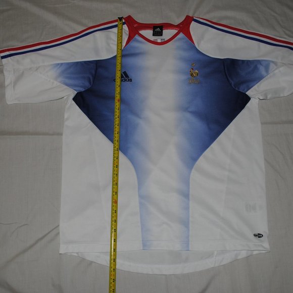 France National Football Team FFF Adidas Large Away White Athletic Mesh - Picture 8 of 8